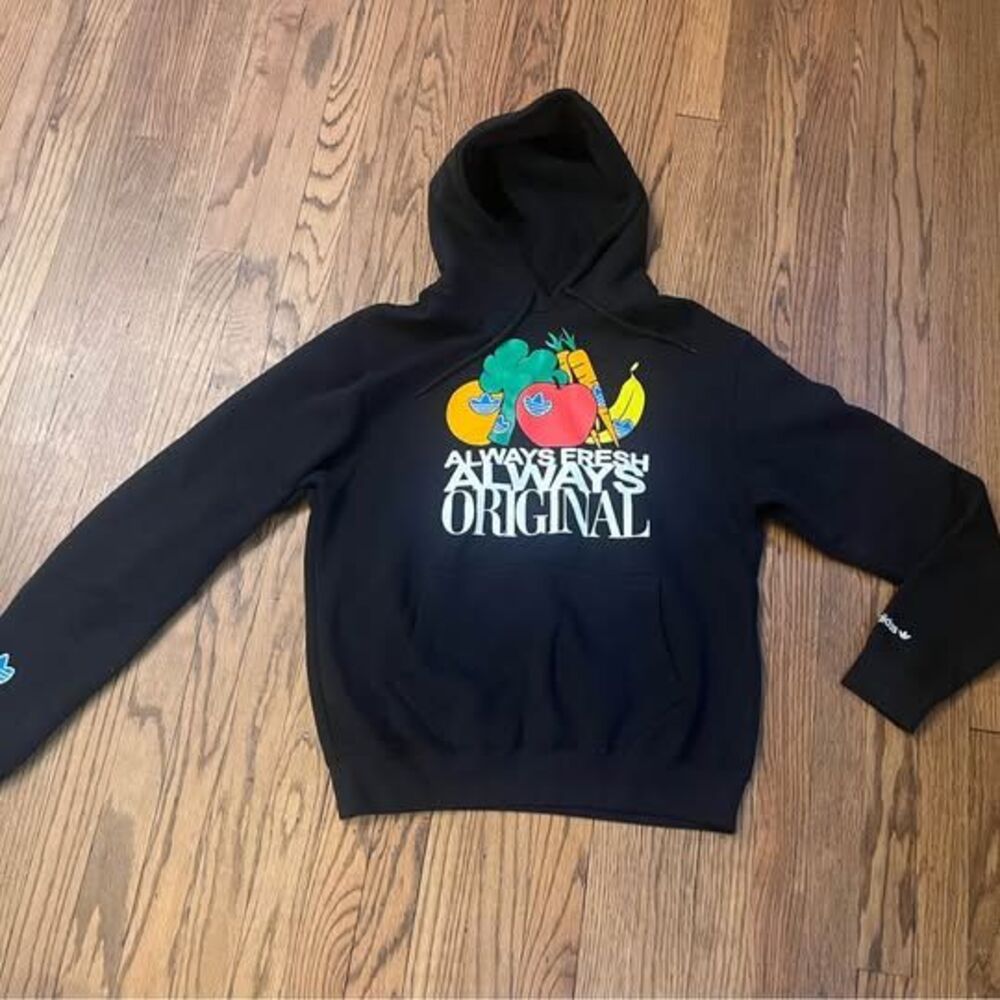 Adidas Black Produce Always Fresh / Original Men’s Hoodie Size S